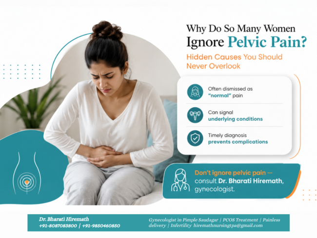 Why Do Women Ignore Pelvic Pain Hidden Causes to Know – Dr. Bharti Hiremath gynecologist in PCMC