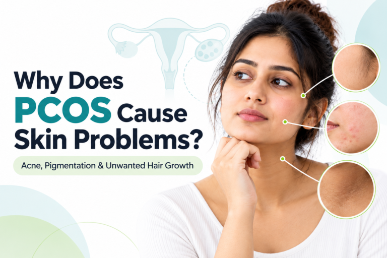 PCOS Skin Problems: Acne, Pigmentation & Facial Hair